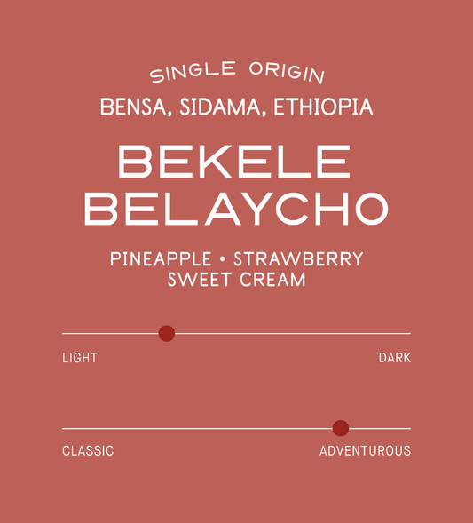 Verve Coffee Roasters - Bekele Belaycho Natural - Scent Profile - Single Origin - Bensa, Sidama, Ethiopia - Tasting Notes: Pineapple, Strawberry, Sweet Cream - Light + Adventurous