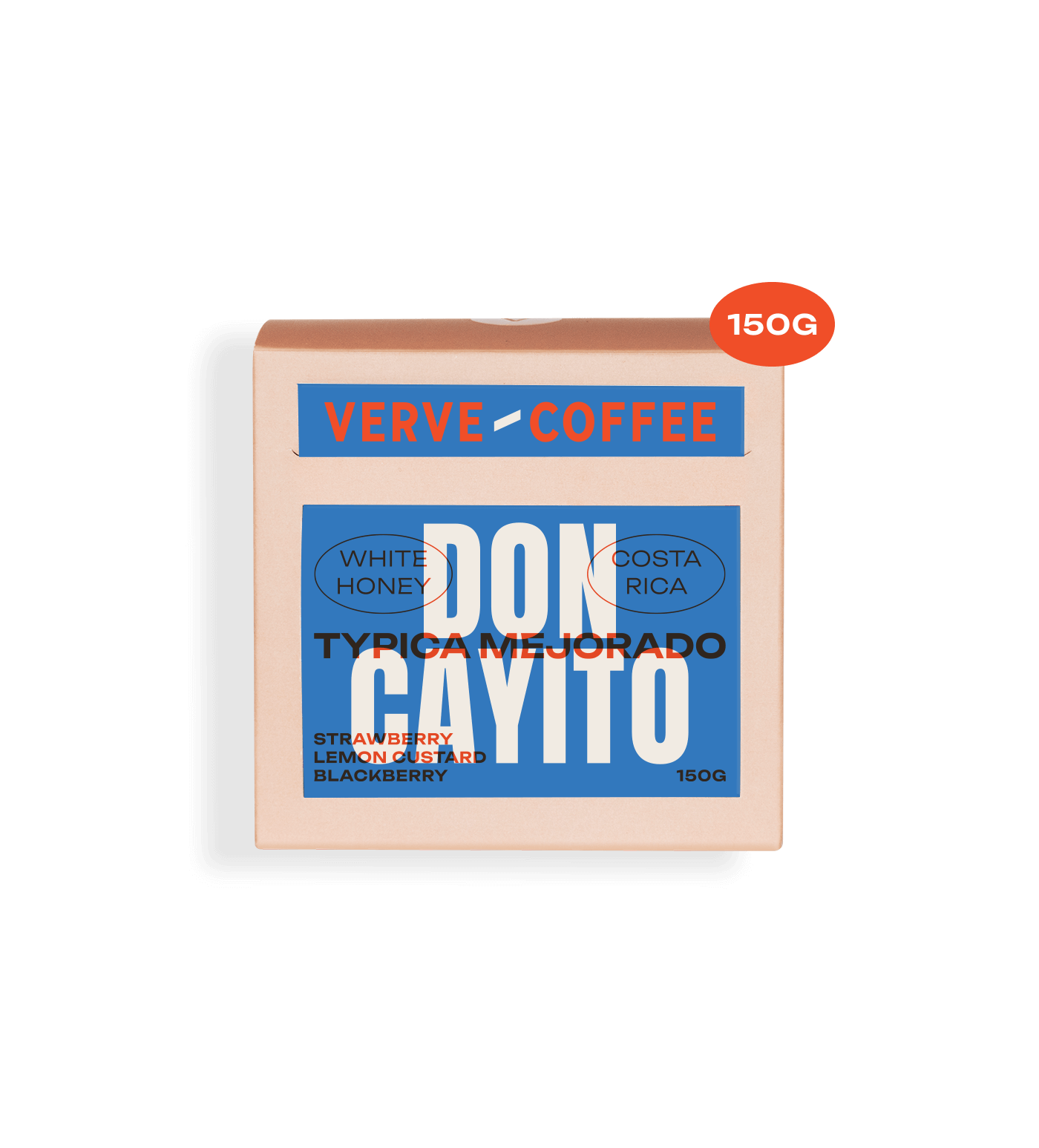 Verve Coffee Roasters - Don Cayito Typica Mejorada White Honey Farmlevel Reserve - 150g - White Honey - Costa Rica - Tasting Notes: Strawberry, Lemon Custard, Blackberry