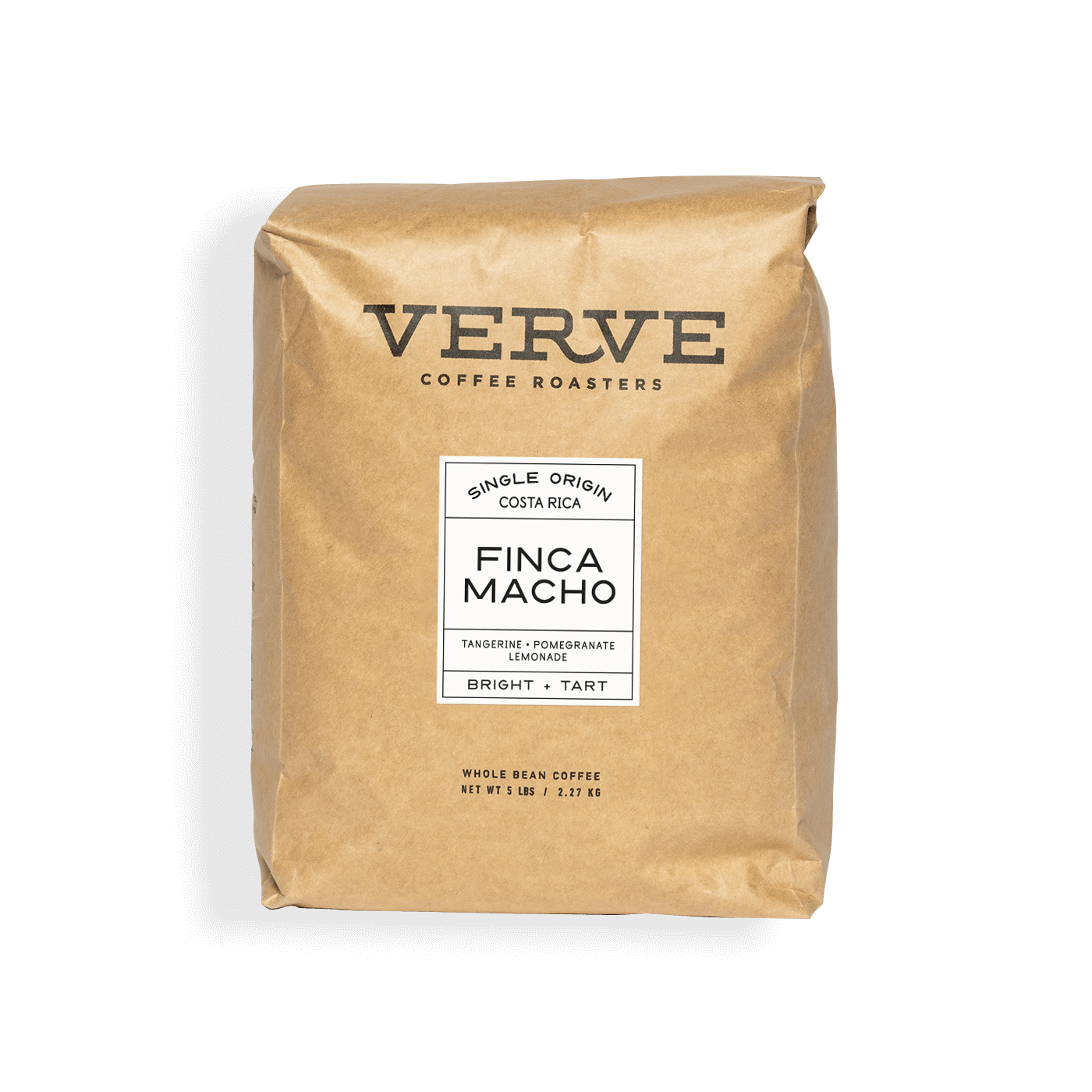 Verve Coffee Roasters - Finca Macho - 5lb - Single Origin - Costa Rica - Tasting Notes: Tangerine, Pomegranate, Lemonade - Bright + Tart - Whole Bean Coffee - 5 lbs / 2.27 kg