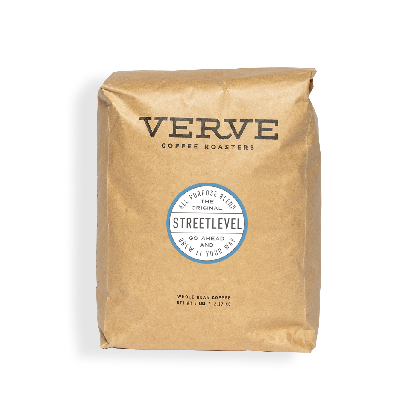 Verve Coffee Roasters - Streetlevel - 5lb - All Purpose Blend - The Original - Go Ahead And Brew It Your Way - Whole Bean Coffee - 5 lbs / 2.27 kg